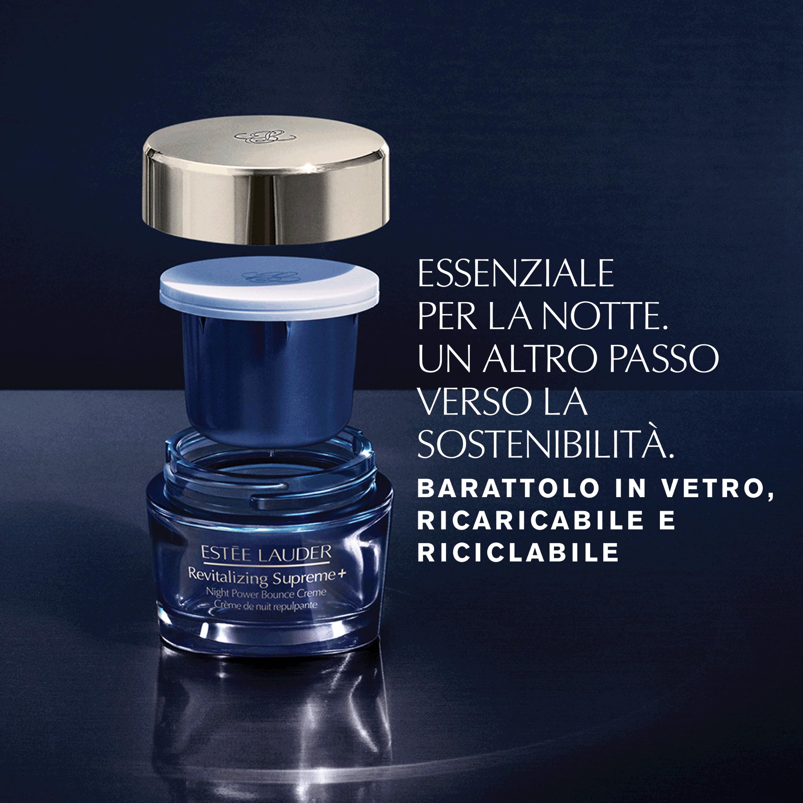 Estée Lauder Revitalizing Supreme+ Night Power Bounce Cream - Crema viso notte antirughe, 50ml