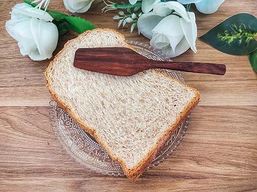 Miniatura 4 de Cuchillo y espátula hechos a mano de madera, herramienta de cocina para hornear, pan, pastel, mermelada, mantequilla, gelatina, cuchillo esparcidor