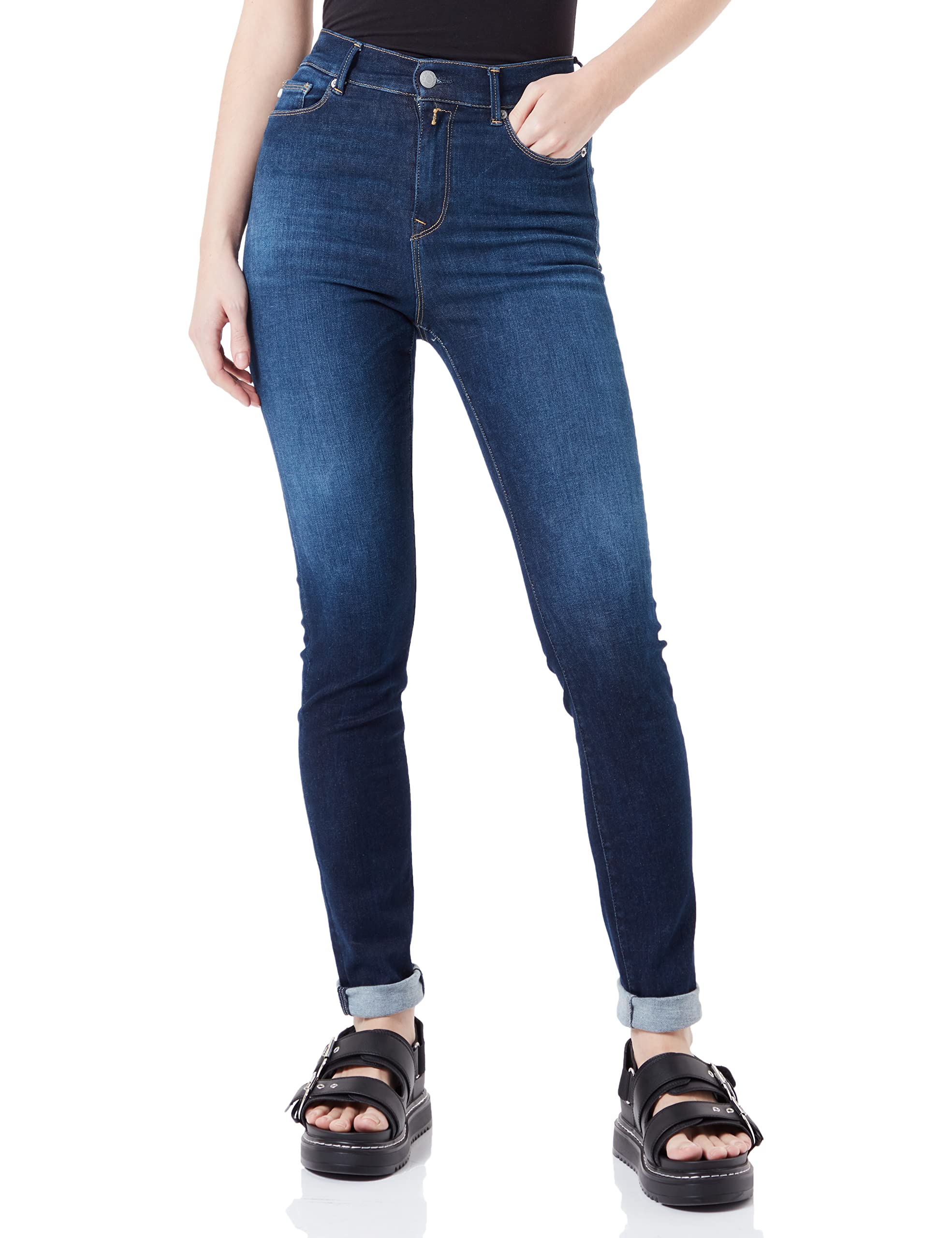 REPLAY Women's mjla Jeans, 007 Dark Blue, 28W x 30L