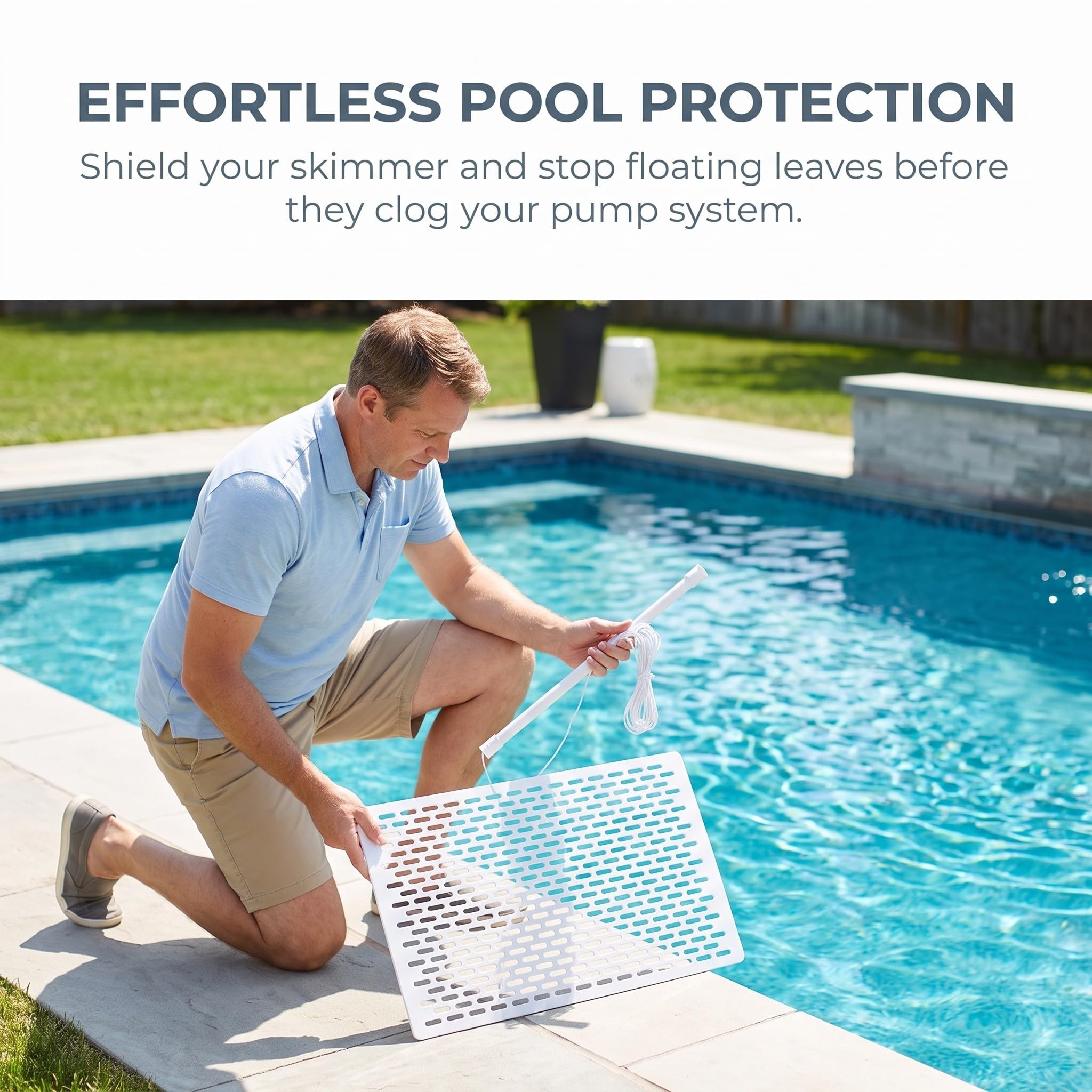 Gatuida 1 Juego de Kit de protección para Skimmer de Piscina, recogedor de