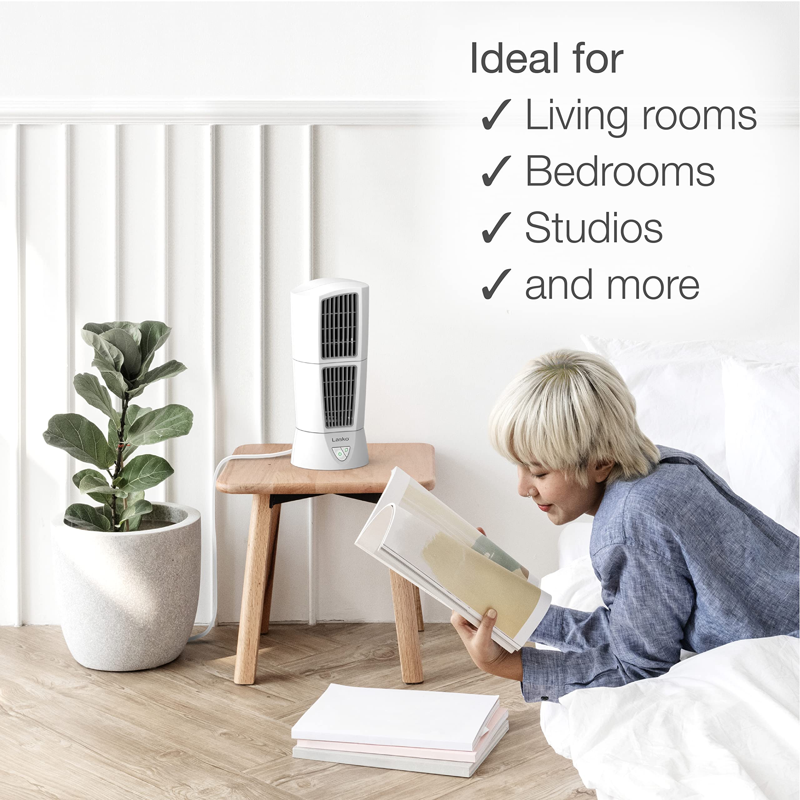 Amazon.com: Lasko's Platinum Desktop Wind Tower (4917),White