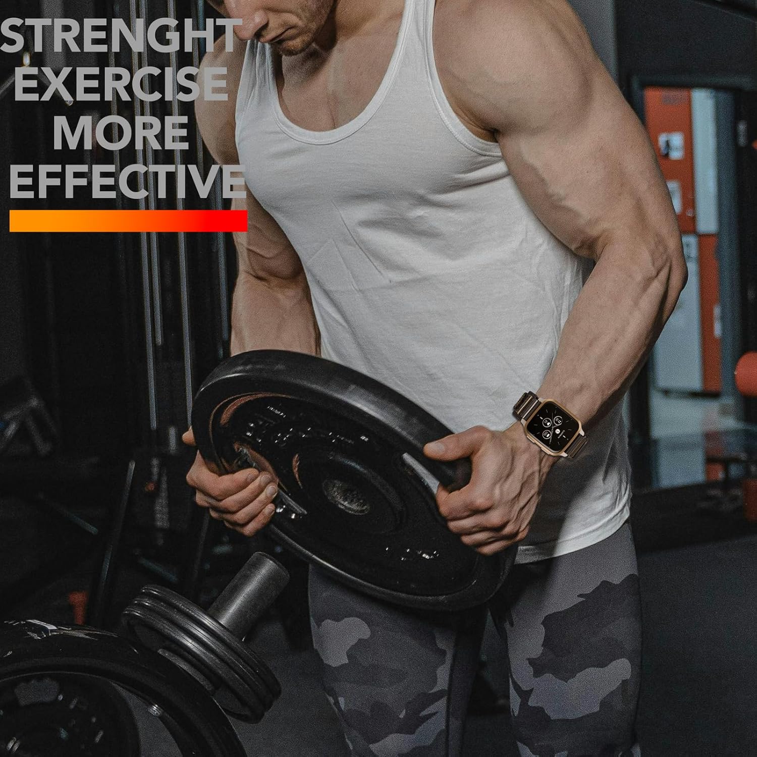 Leather Watch Band Compatible With Garmin Venu/Venu 2/Venu 3/Venu Sq/Venu Sq 2/Venu Sq Music/Venu 2/Venu 2 Plus/vivoactive3/ForeAthlete 245/245 Music/645/645 Music/Approach S40/S42,Upgraded Three Buckles Garmin Venu Watch Band - Image 3