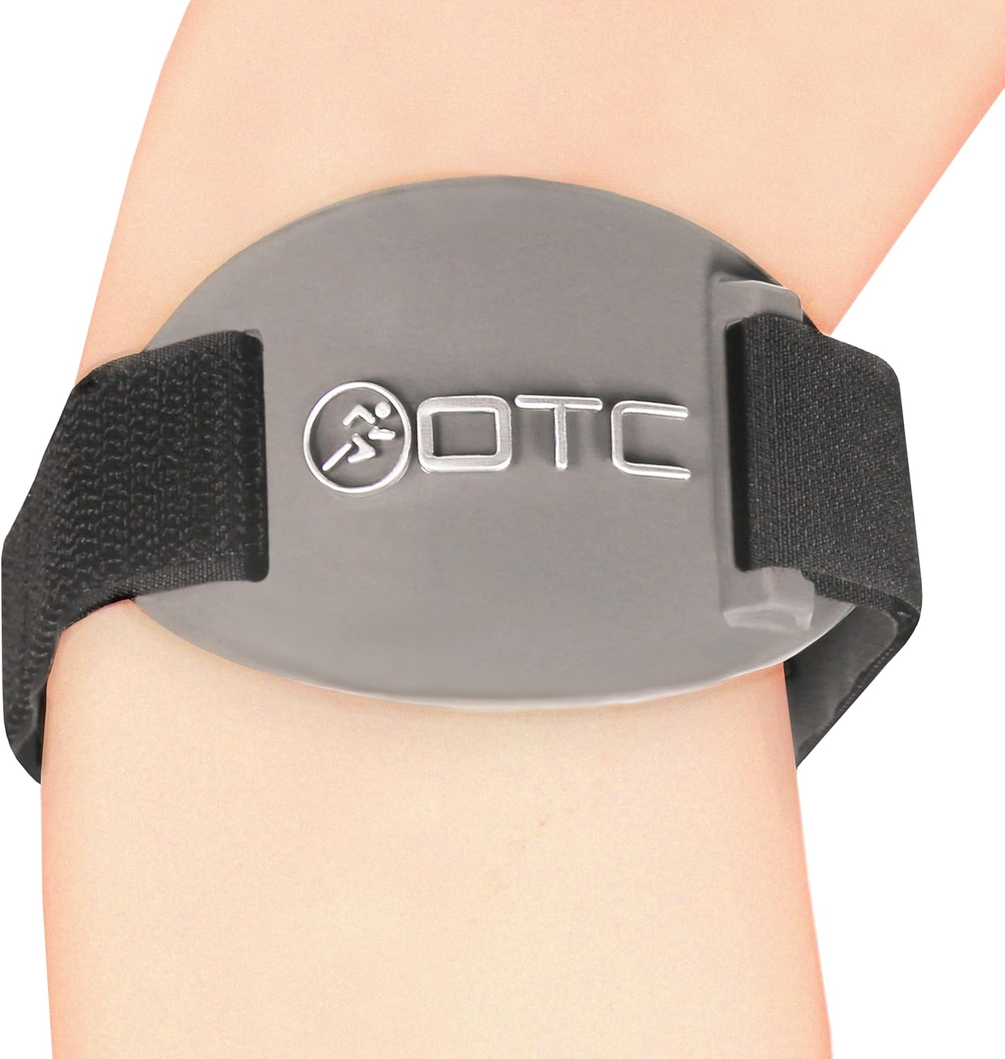 OTC Forearm Compression Strap for Tennis Elbow, Golfers Elbow, Recovery, Graphite Color, Adjustable/Universal
