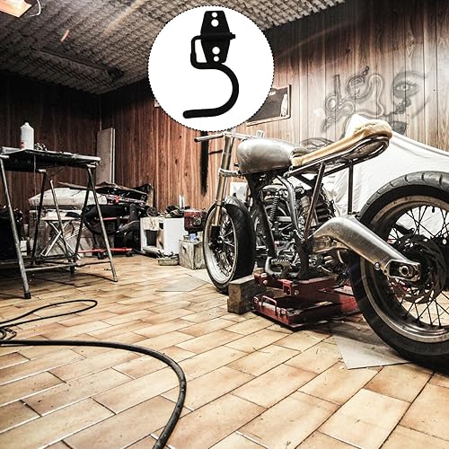 Miniatura 4 de Angoily Ganchos para escobas, 5 ganchos de pared para escoba, soporte de fregona montado en la pared, soporte de escoba tipo S, ganchos de garaje,