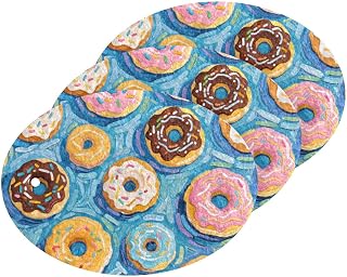 Art Painting - Esponjas absorbentes de pan de dona azul para platos, esponjas de cocina sin esfuerzo para lavar platos, artículos esenciales para el hogar (3 unidades)