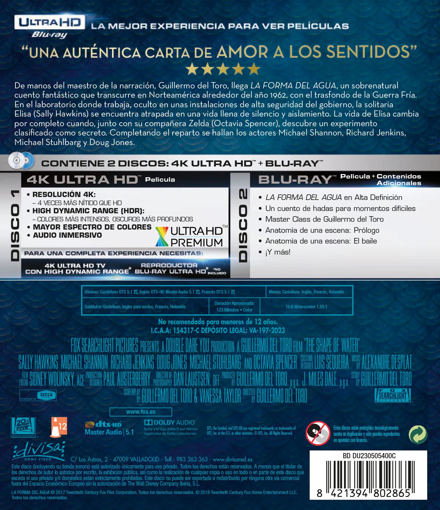 La forma del agua (4K UHD) BD