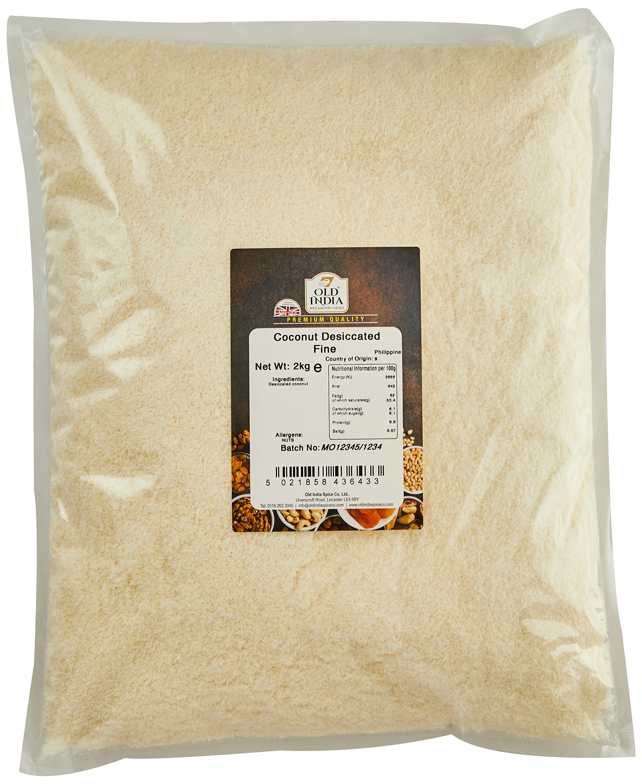 Old India Coconut Desiccated Fine 2kg