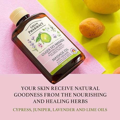 Miniatura 4 de Aceite de masaje anticelulítico - Ayuda a reducir la celulitis fomentando el flujo linfático - Aceites esenciales de enebro, lavanda, ciprés, lima y
