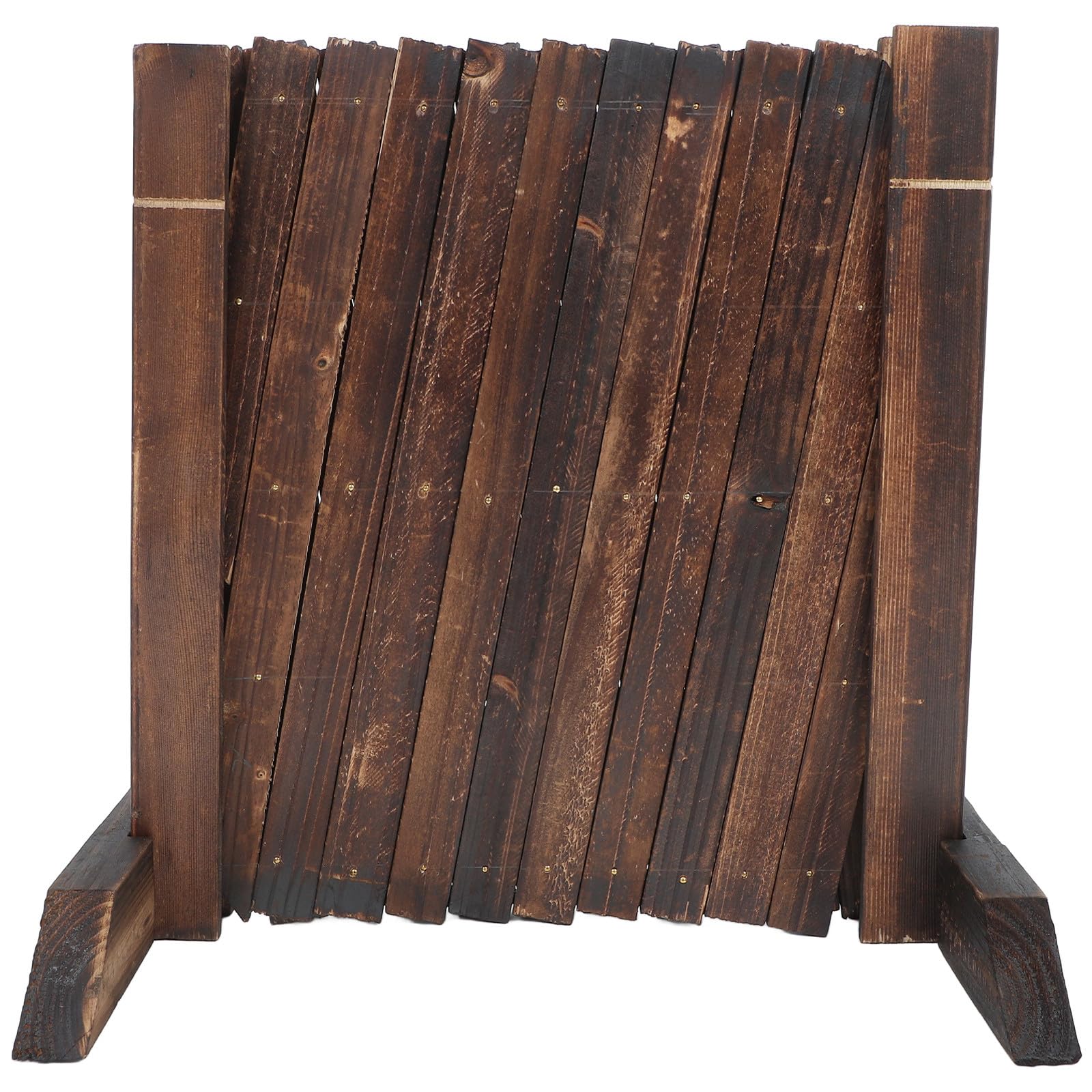 Clôture de jardin extensible en bois rétractable panneau décoratif facile à installer