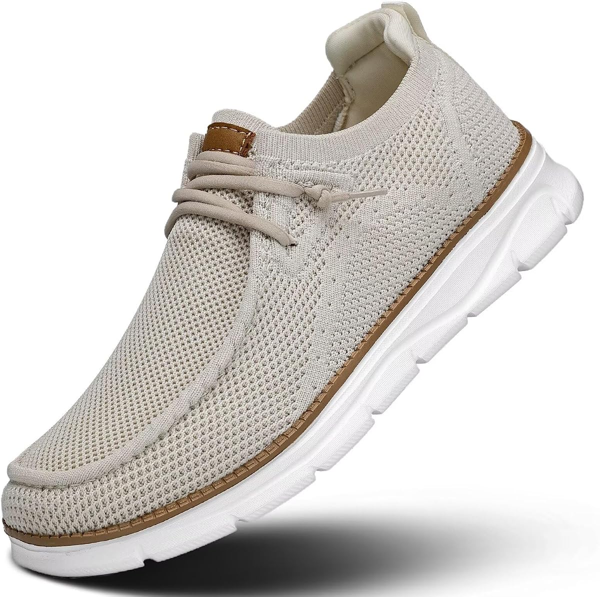 Mocasines sin cordones para hombre, cómodos zapatos náuticos, zapatillas informales para caminar, zapatos Oxford de malla para negocios, suela suave y ligera para el trabajo