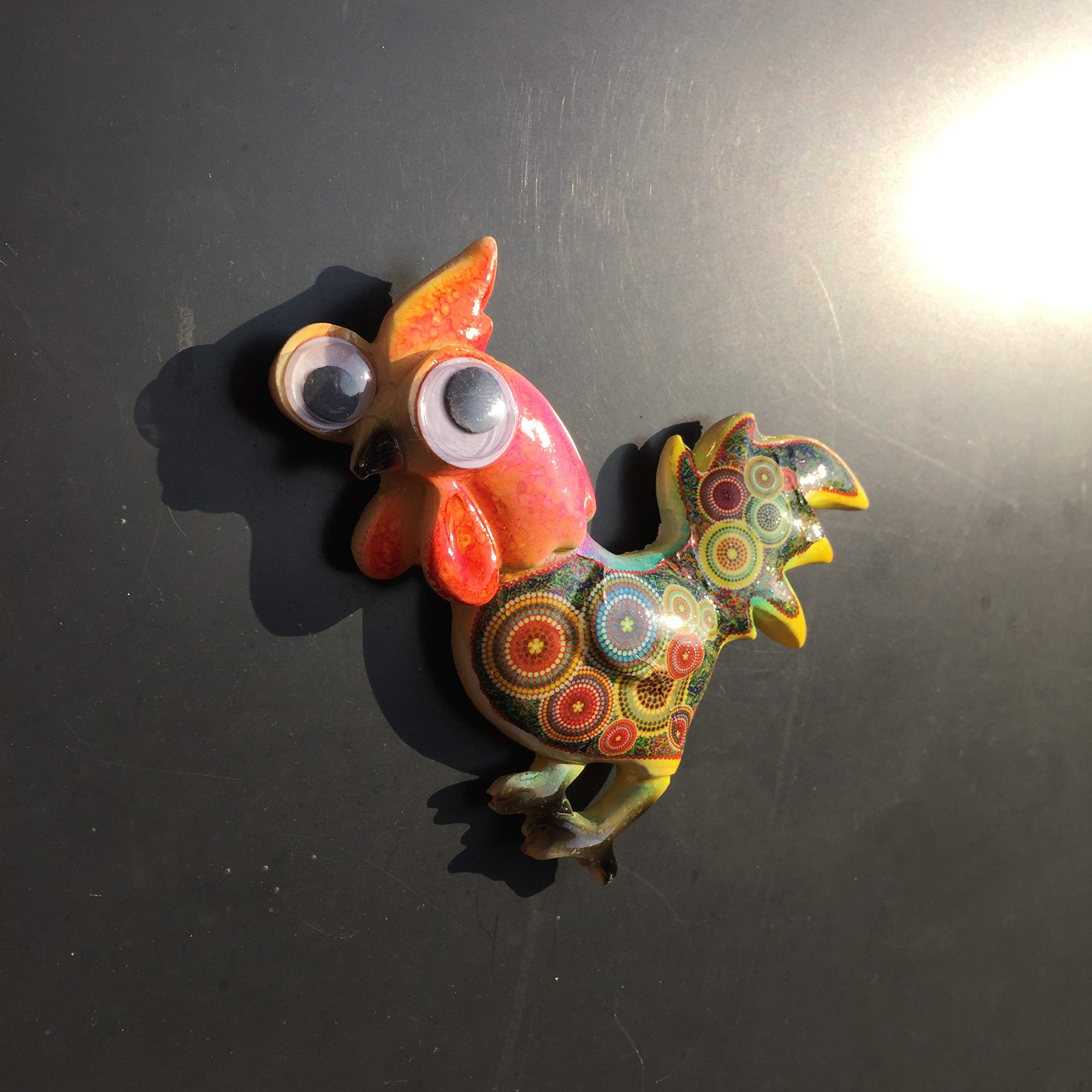 3D Rooster Cock Fridge Magnet Tourist Souvenirs Resin Magnetic Refrigerator Magnet Home & Kitchen Decoration Collection Gift - Image 5