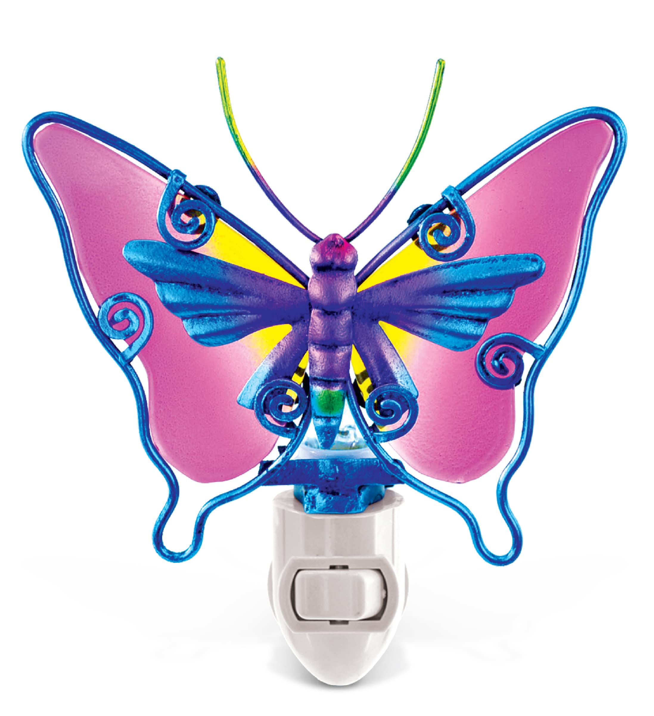 Puzzled Glass Art Night Light, Plug in Decorative Socket Lamp