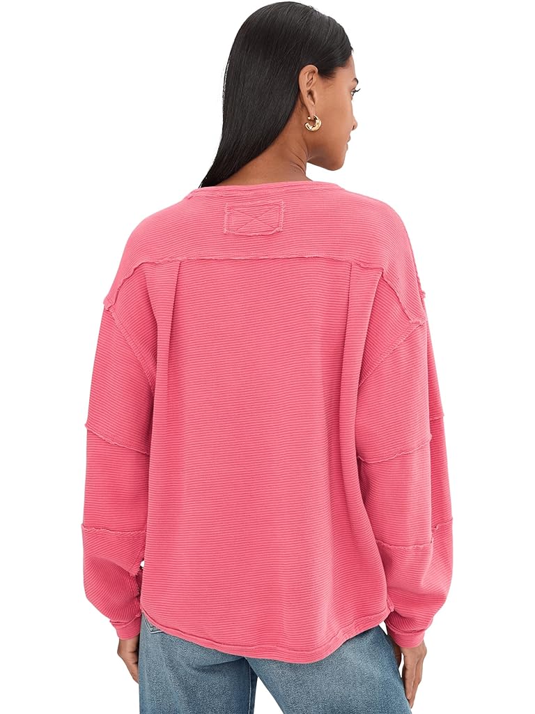 Pink Free People Total Eclipse Tee