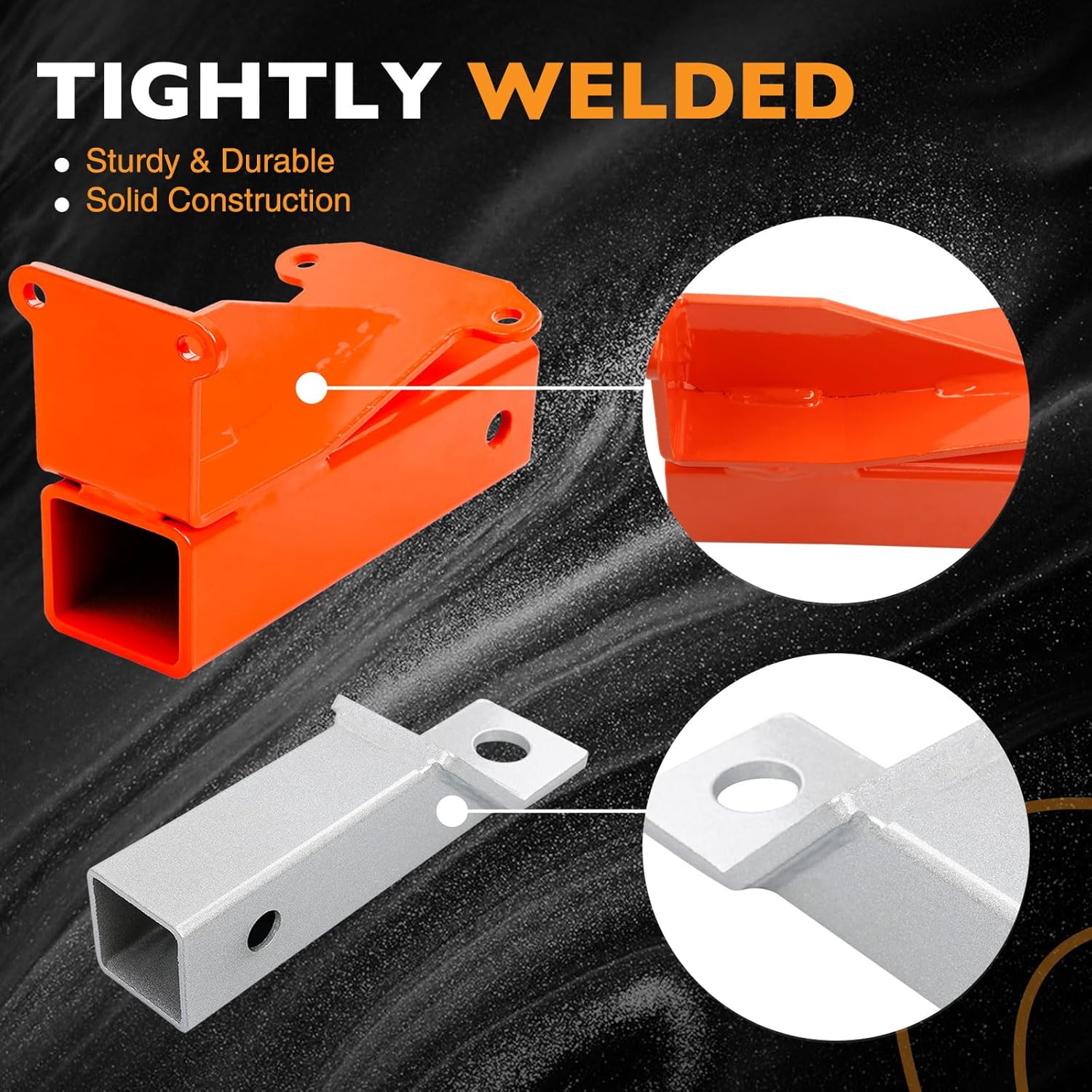 HQPASFY 093-1136-23 Hitch Kit with Pin 2" Hitch Receiver 093-1136-98 & 093-1111-00 Compatible with Bad Boy, 2021 & Up Maverick - Orange