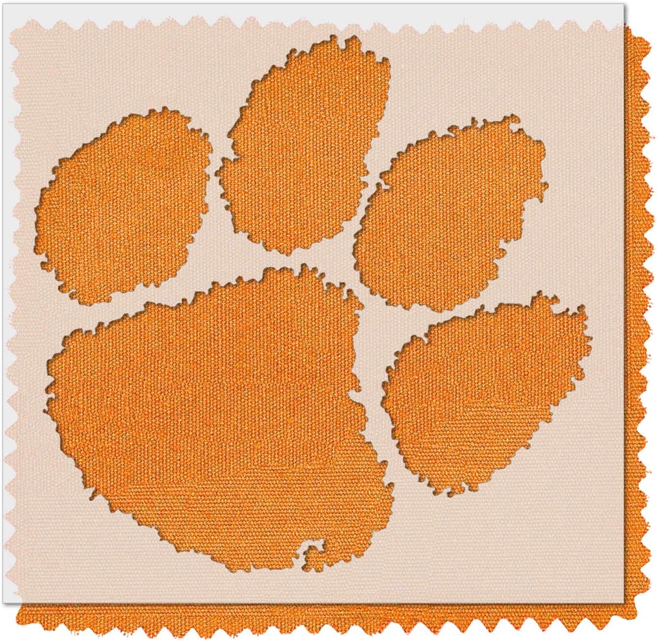 Clemson Tigers Paw Stencil – 24 x 23 Inches, Officially Licensed, Durable and Reusable Stencil for Painting on Lawns, Tailgate Banners, and Outdoor Signs – Perfect for Game Day and DIY Decorations