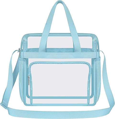 Vista 46 de Oraben Bolsa transparente transparente aprobada para estadios de 12 x 6 x 12 pulgadas, bolsa de estadio para trabajo, juegos deportivos, gimnasio
