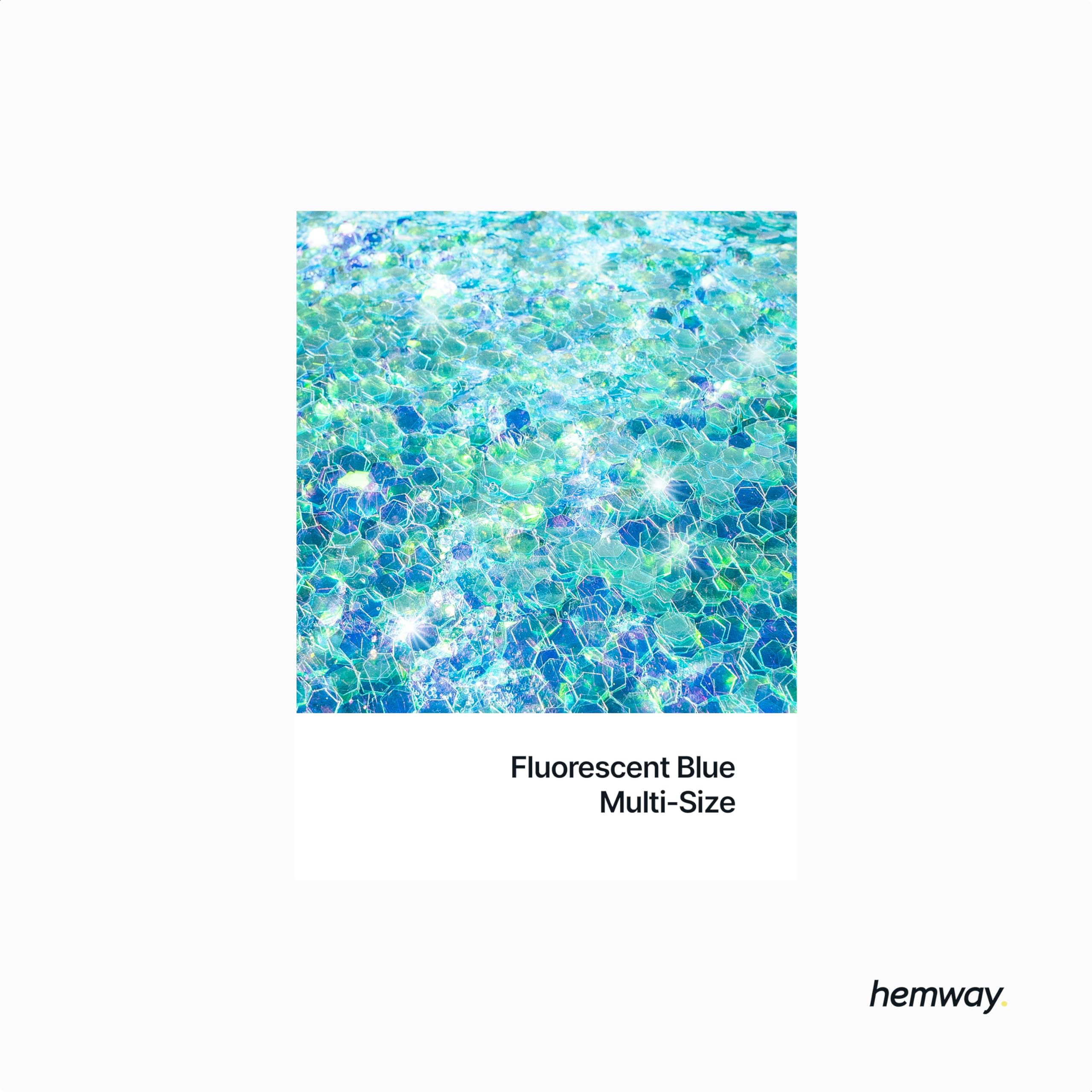Hemway Fluorescent Blue Glitter Shaker - Image 2
