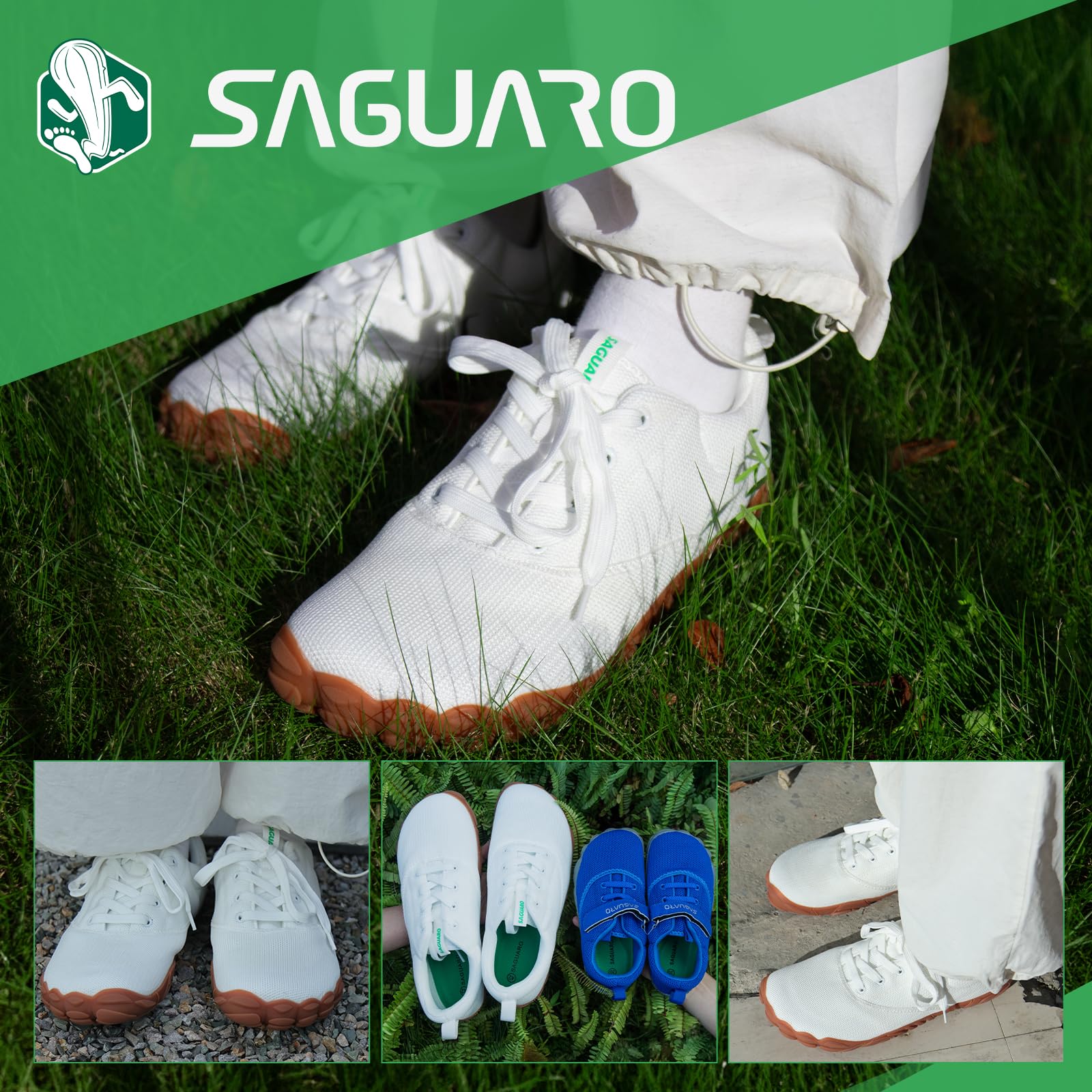 SAGUARO Unisex Barfußschuhe rutschfest Weich Fitnessschuhe, Gr. 36-48