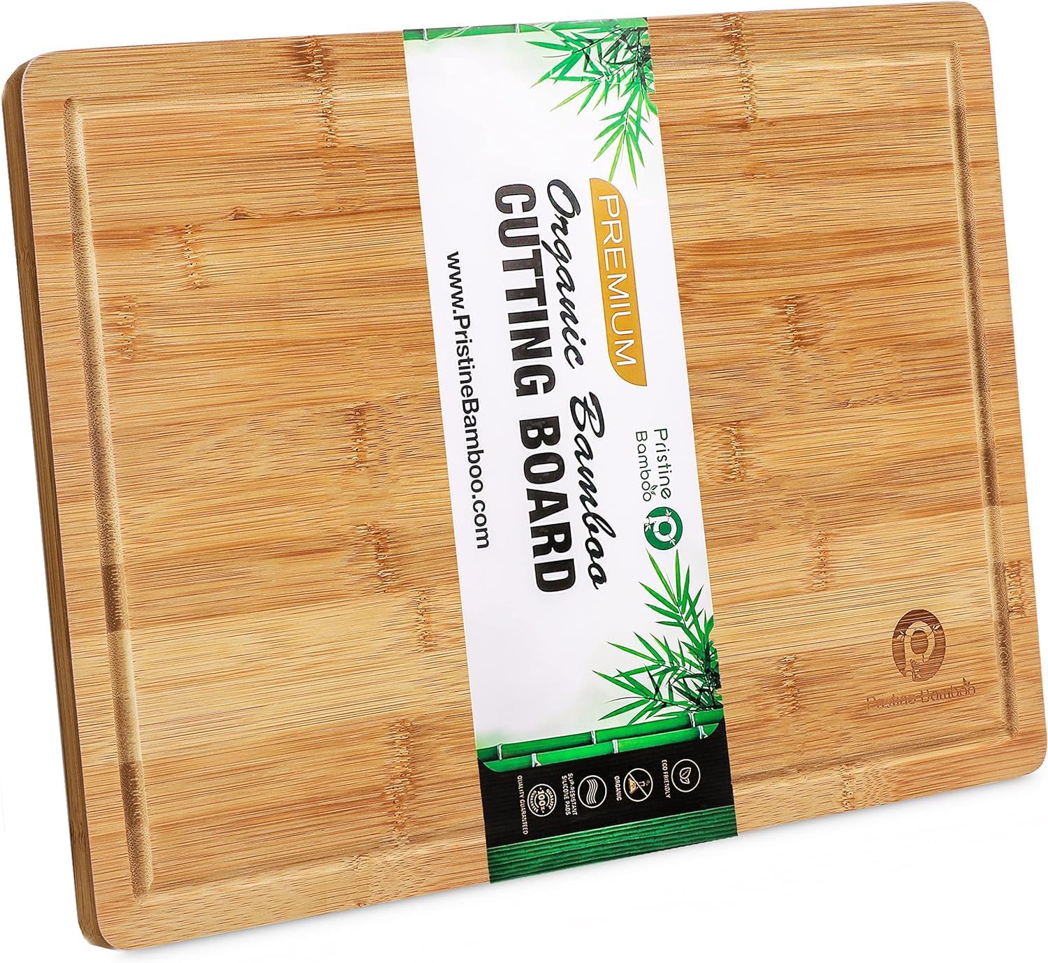 Hiware Extra Large Bamboo Cutting Board for Kitchen, Heavy