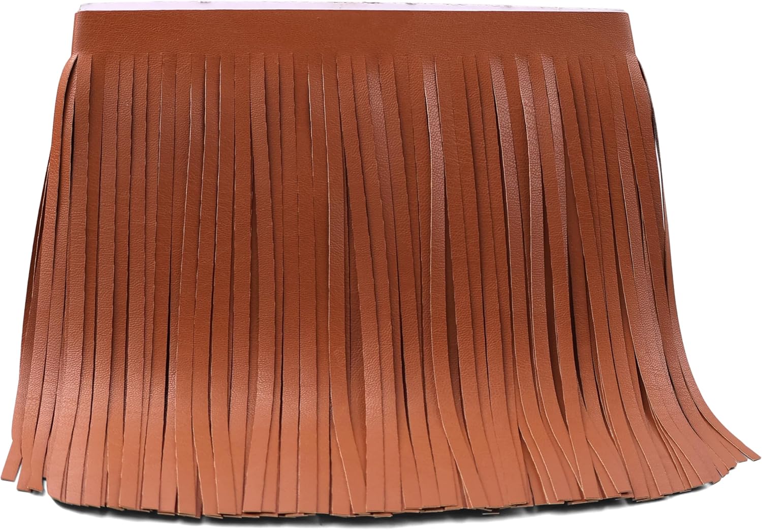 PU Leather Fringe Trim, Western Suede 8 Inch Tassel Fringe for Sewing & Crafts, Boho Cowgirl Biker-Style Trim for Jackets, Bags, Costumes, and DIY Decor (2yards Black)