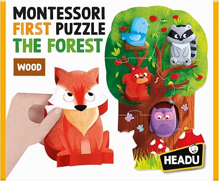 Headu Montessori First Puzzle The Forest (2-4 Yaş)
