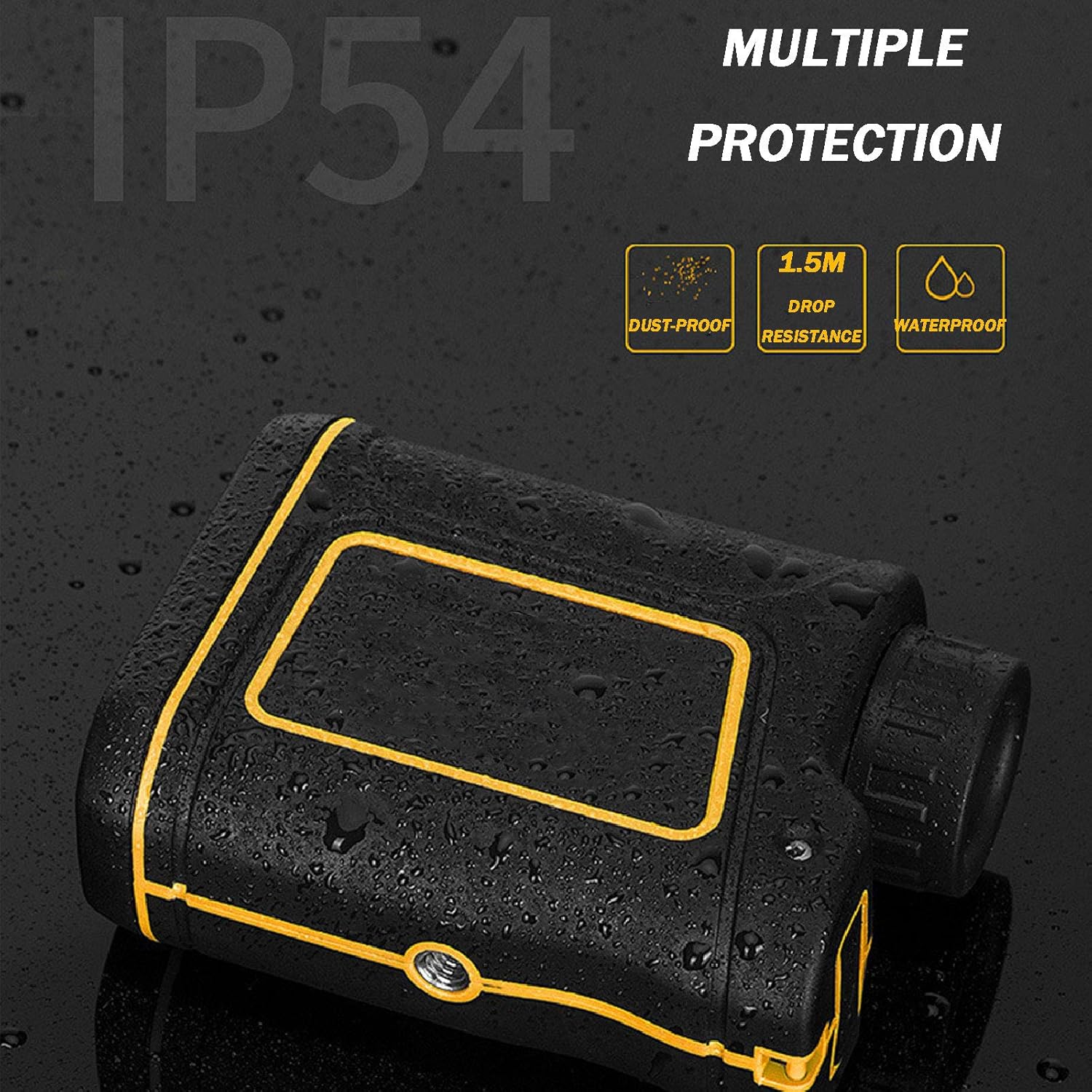 Golf/Hunting Rangefinder 7X Magnification Clear View Range Finder Accurate Slope Function Pin-Seeker Flag-Lock Easy-to-Use Range Finder 1000m