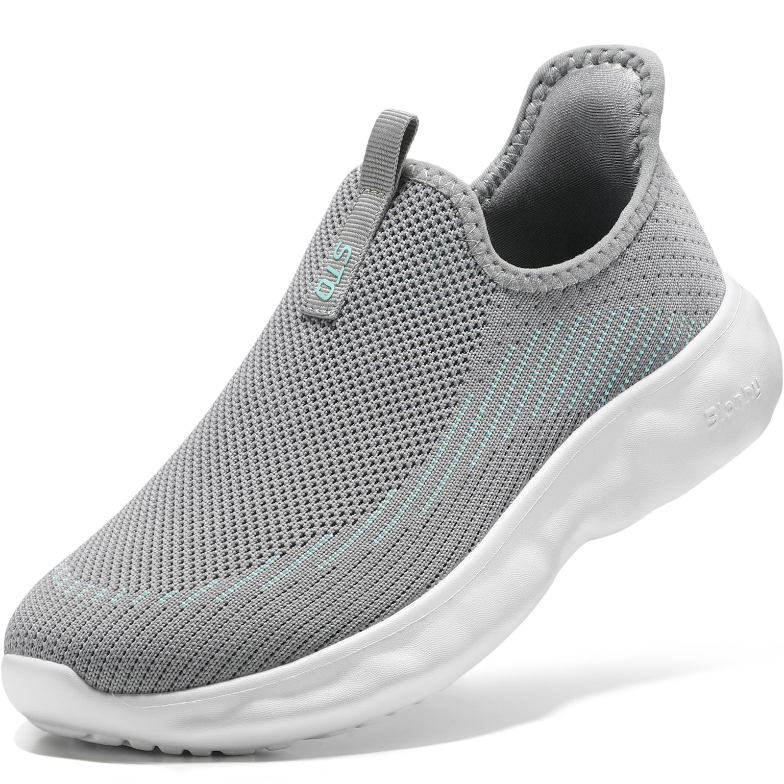 STQ Slip On Womens Sneakers Walking Orthopedic Breathable Arch Support Shoes with Cloud-Like Sole