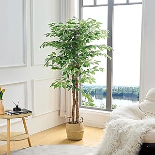 VECELO Artificial Ficus Tree - 5 Foot