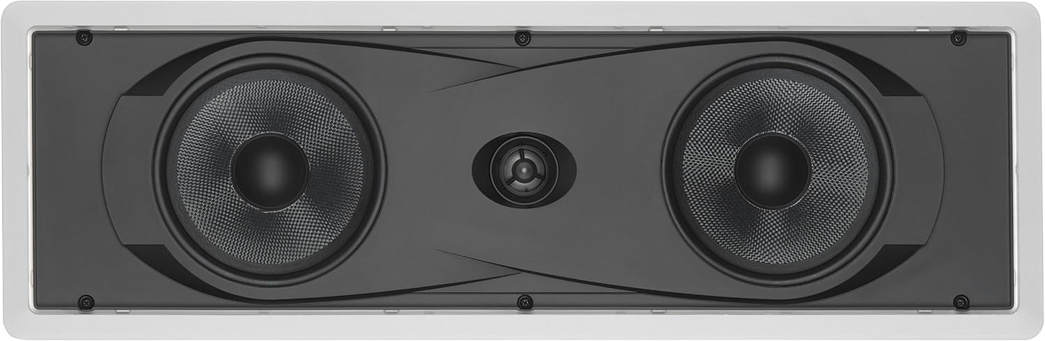 Yamaha in-Wall 150 watts Natural Sound 2-Way Speaker with 1" Titanium Dome Swivel Tweeter & Dual 6-1/2" Kevlar Cone Woofers for Enhanced Center Channel,