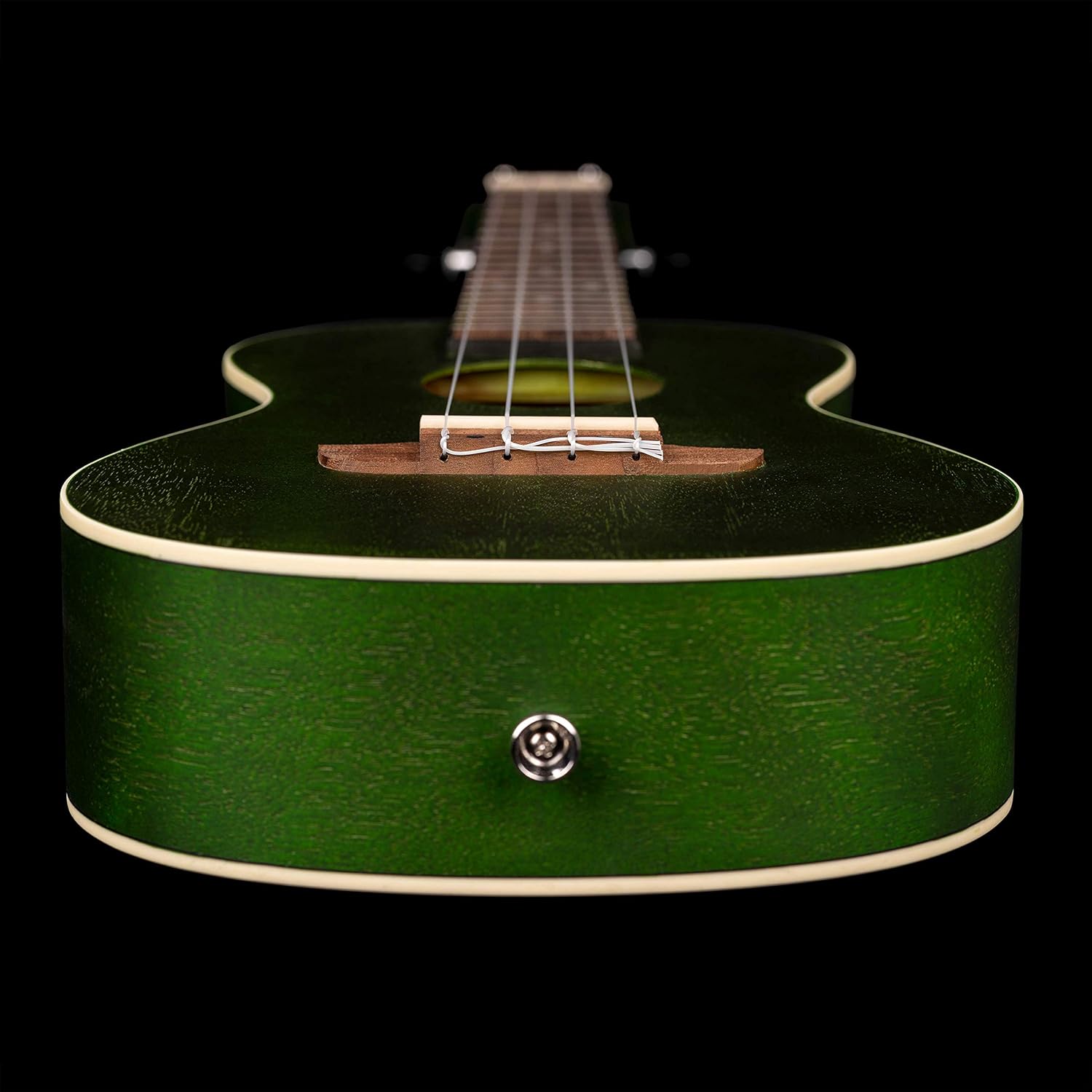 Ortega Guitars, 4-String Earth Series Concert Ukulele, Right, Transparent Forest Green, Acoustic (RUFOREST)