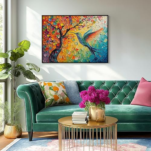 Miniatura 13 de Rompecabezas de Pájaros para Adultos de 1000 Piezas, Lindo Rompecabezas de Edredón de Jardín de Flores de Pájaros, Divertido Rompecabezas Floral con