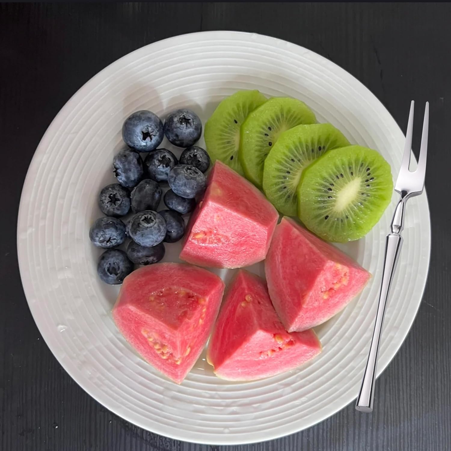 6-Piece 304 Stainless Steel Cocktail & Appetizer Forks Set | Mini Cake & Salad Fruit Forks with Toothpick Design | Portable Dishwasher Safe Tableware for Party & Restaurant