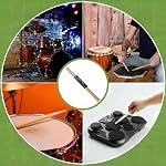 2 Pair Drum Sticks 5A Light and Strong Classic Maple Wood Drumsticks for Adults and Beginners
