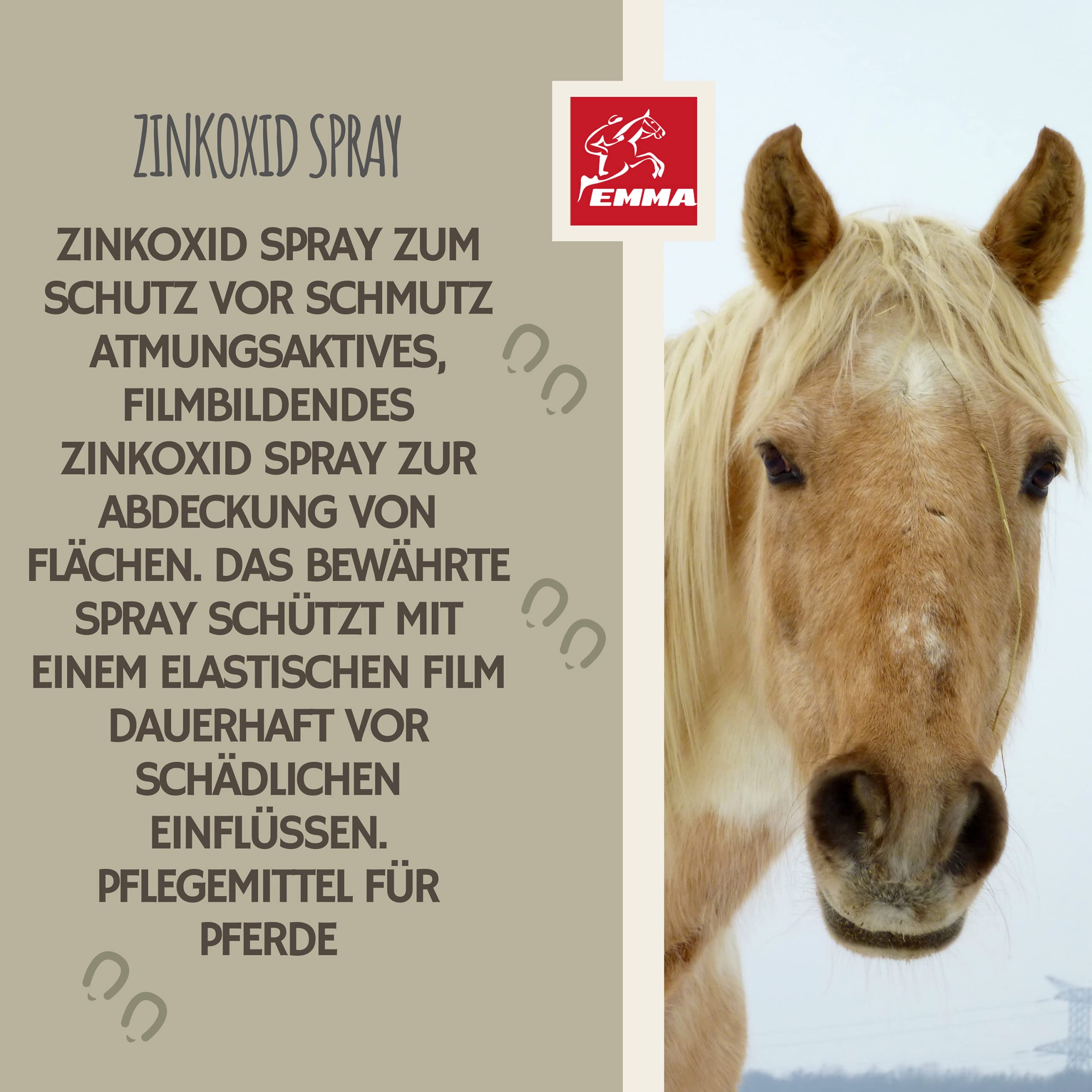 Zinc Spray Caballo I Pomada de Zinc Spray I Óxido de Zinc Spray para Protección de Heridas Perro Gato I Kit de Primeros Auxilios Perro I Impermeable y Transpirable I Pomada Spray Vendaje 2*200ml