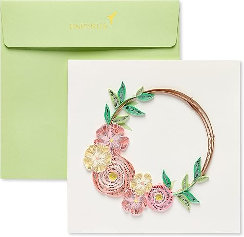 Papyrus - Tarjeta de felicitación para el día de la madre (corona floral)