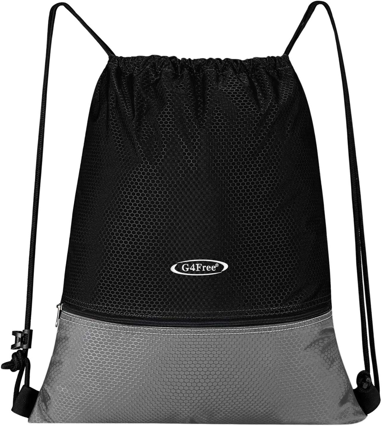 G4Free 15L Drawstring Backpack 15L&20L Cinch Bag String Backpack Gym Bag for Men Women Nylon