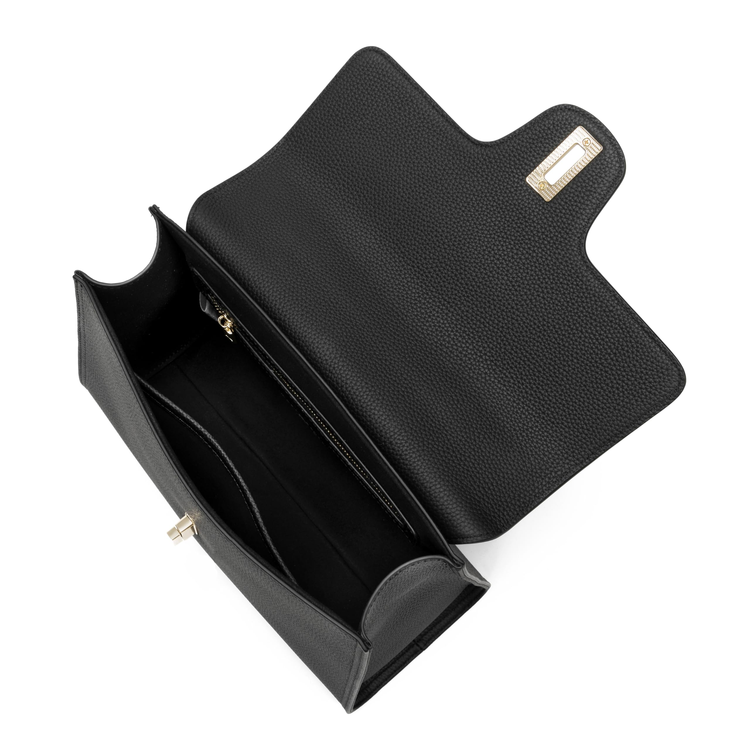 Carlheim, Gotland Genuine Leather collection, Estelle Genuine Leather Handbag (Black)