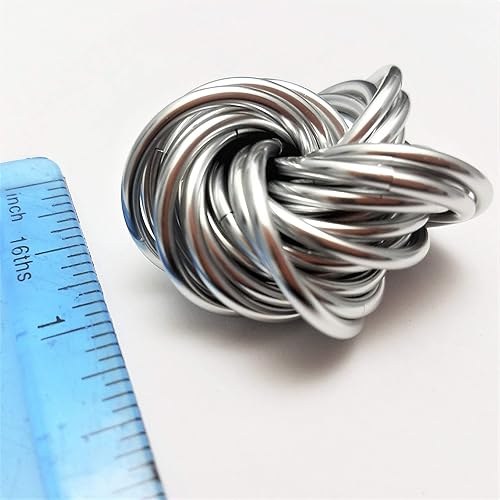 Miniatura 173 de Möbii Fidget Ball (Solid Color): Quiet Mobius ADHD Anxiety Stim Stress Relief Toy Tool for Home Travel Office or Desk (XL(Daydream), Full, Dark Iris)