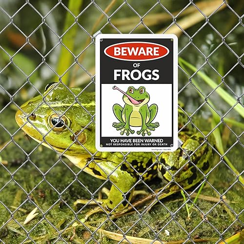 Miniatura 11 de SmartSign Divertido letrero de advertencia con texto en inglés «Beware Of Guinea Pigs – 10 x 7 pulgadas, aluminio laminado libre de óxido de 40 mil