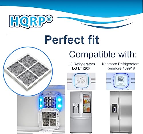 Miniatura 5 de HQRP Filtro de aire fresco compatible con refrigeradores LG LFX25991ST, LFX28968ST, LFX29927ST, LFX29927SW, LFX29927SB, LFX29945ST, LFX31925ST,