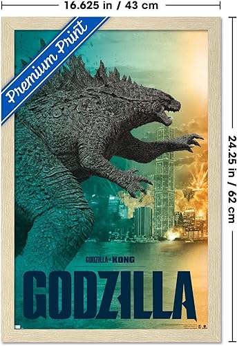 Vista 87 de Trends International Godzilla vs Kong - Póster de pared Godzilla, 34 pulgadas de largo x 22.4 W, versión premium sin marco