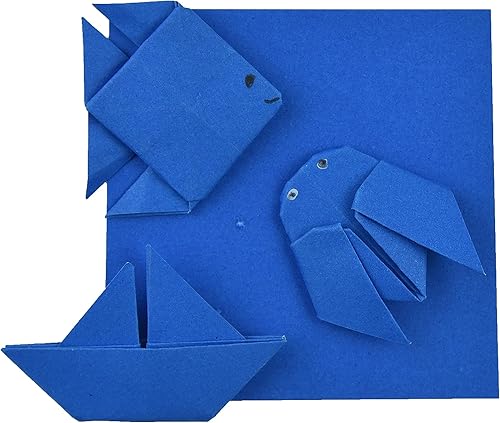 Miniatura 106 de Papel de origami naranja Origami de 6 x 6 pulgadas, 100 hojas de papel cuadrado de doble cara, papel de color, papel de color, cartulina ligera