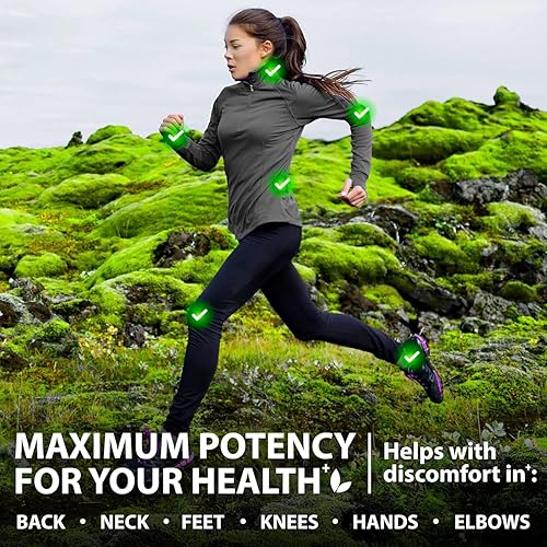 Miniatura 3 de Paquete de 2 crema de cáñamo natural, gel de máxima fuerza para calmar las molestias, crema con aceite de cáñamo, árnica, MSM, glucosamina, MSM,