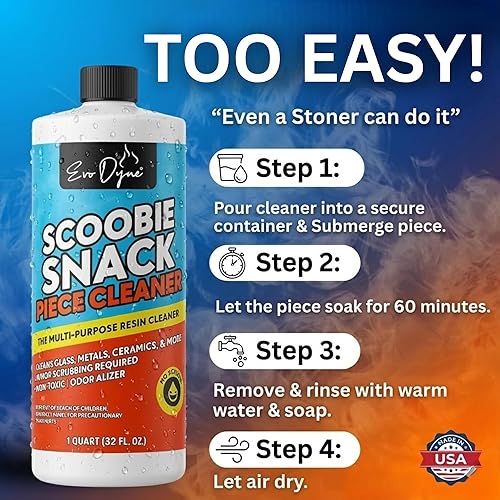 Miniatura 6 de Evo Dyne Limpiador de tuberías, fabricado en los Estados Unidos | Limpiador de vidrio elimina el alquitrán y la resina de manera eficaz con nuestra