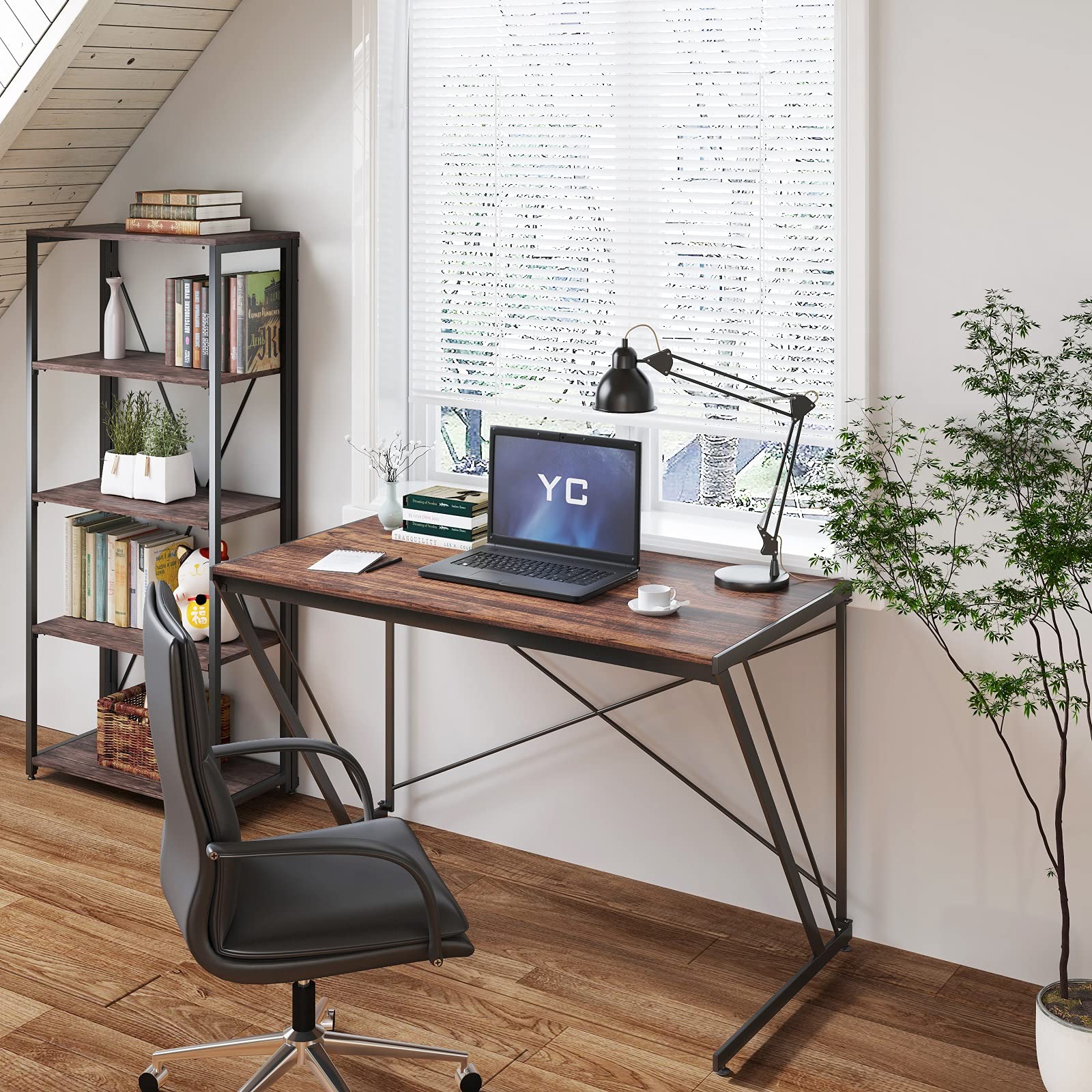 Amazon | YEARCOLOR パソコンデスク PCデスク 学習机 勉強机 幅120cm