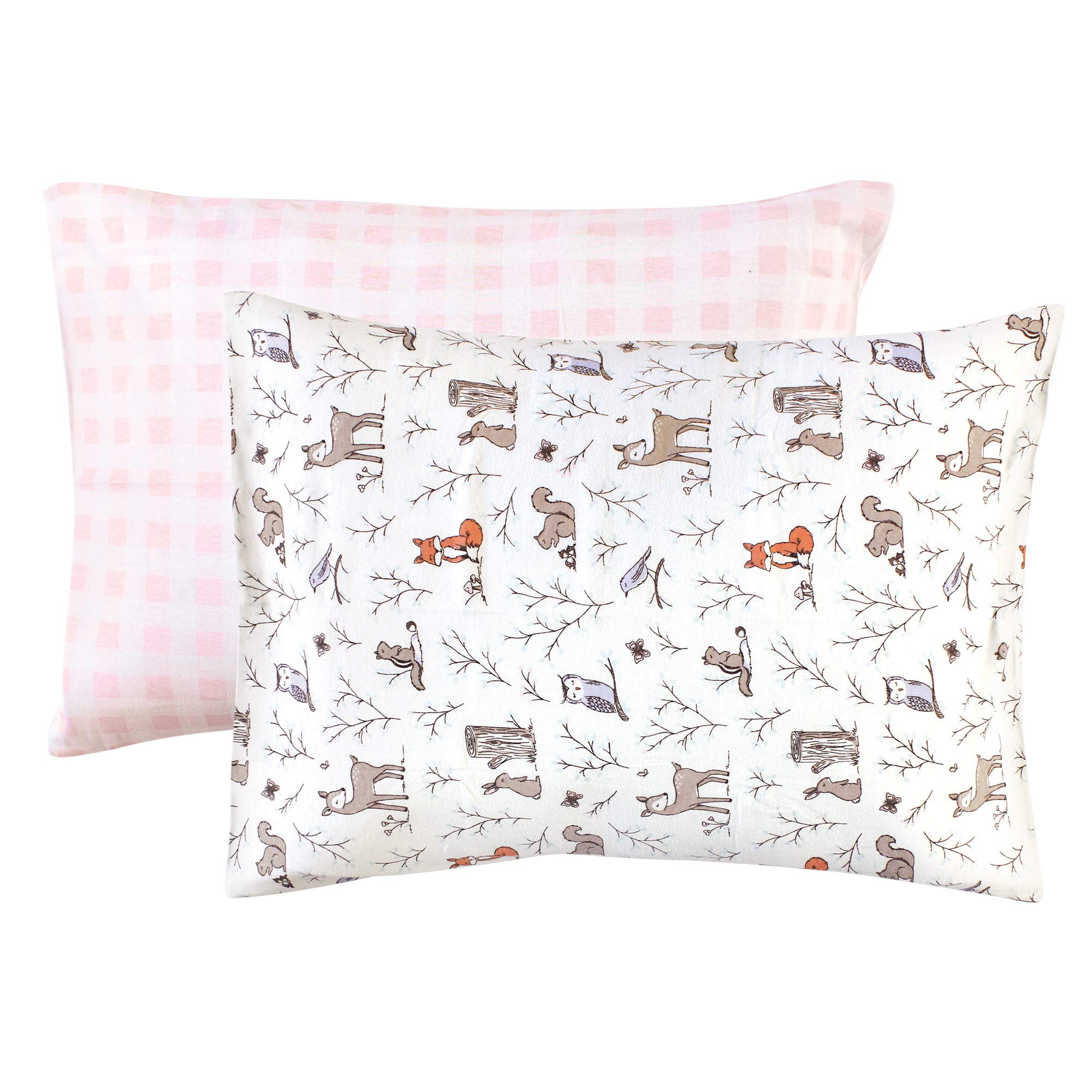 Hudson Baby Unisex Baby and Toddler Cotton Toddler Pillow Case, Enchanted Forest, One Size