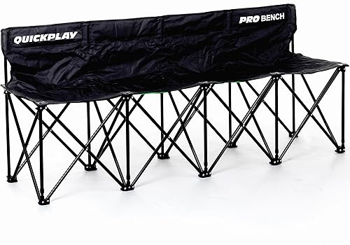 Miniatura 10 de QUICKPLAY PRO - Banco plegable portátil de 4, 6, 9 asientos y refugio de banco de 6 asientos, banco resistente de instalación rápida (6 asientos)