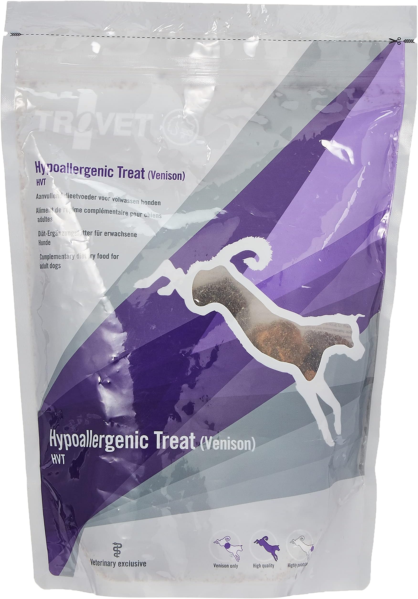 TROVET Hypoallergenic Treats HVT - Mini (Venison) for Dogs - 250g