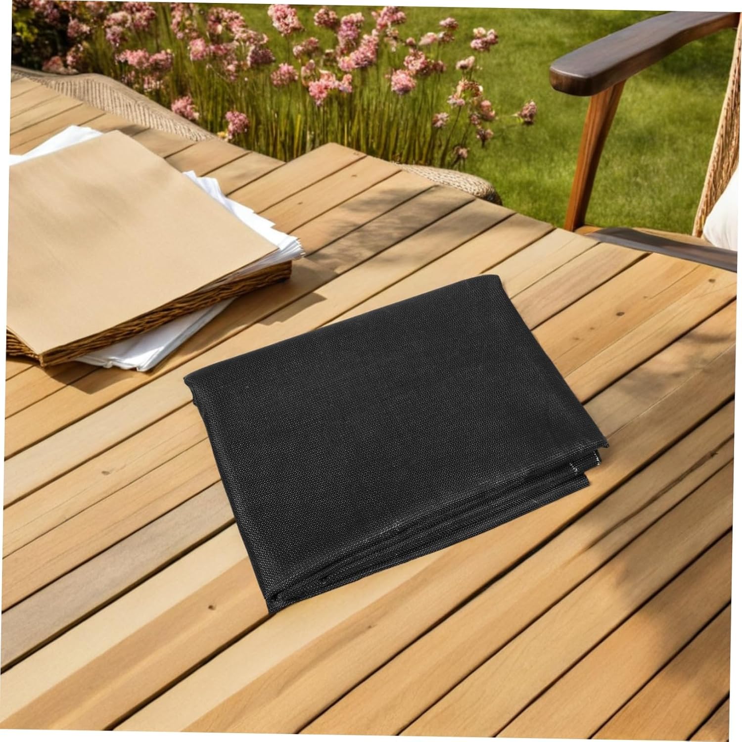 BBQ Fireproof Mat Heavy Duty Double Sided Grill Protector for Outdoor BBQ Fire Pit and Fireplace Durable Floor Pad