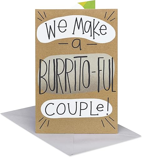 American Greetings Divertida tarjeta de aniversario para marido, esposa, novio, novia u otra persona significativa (envuelta contigo)